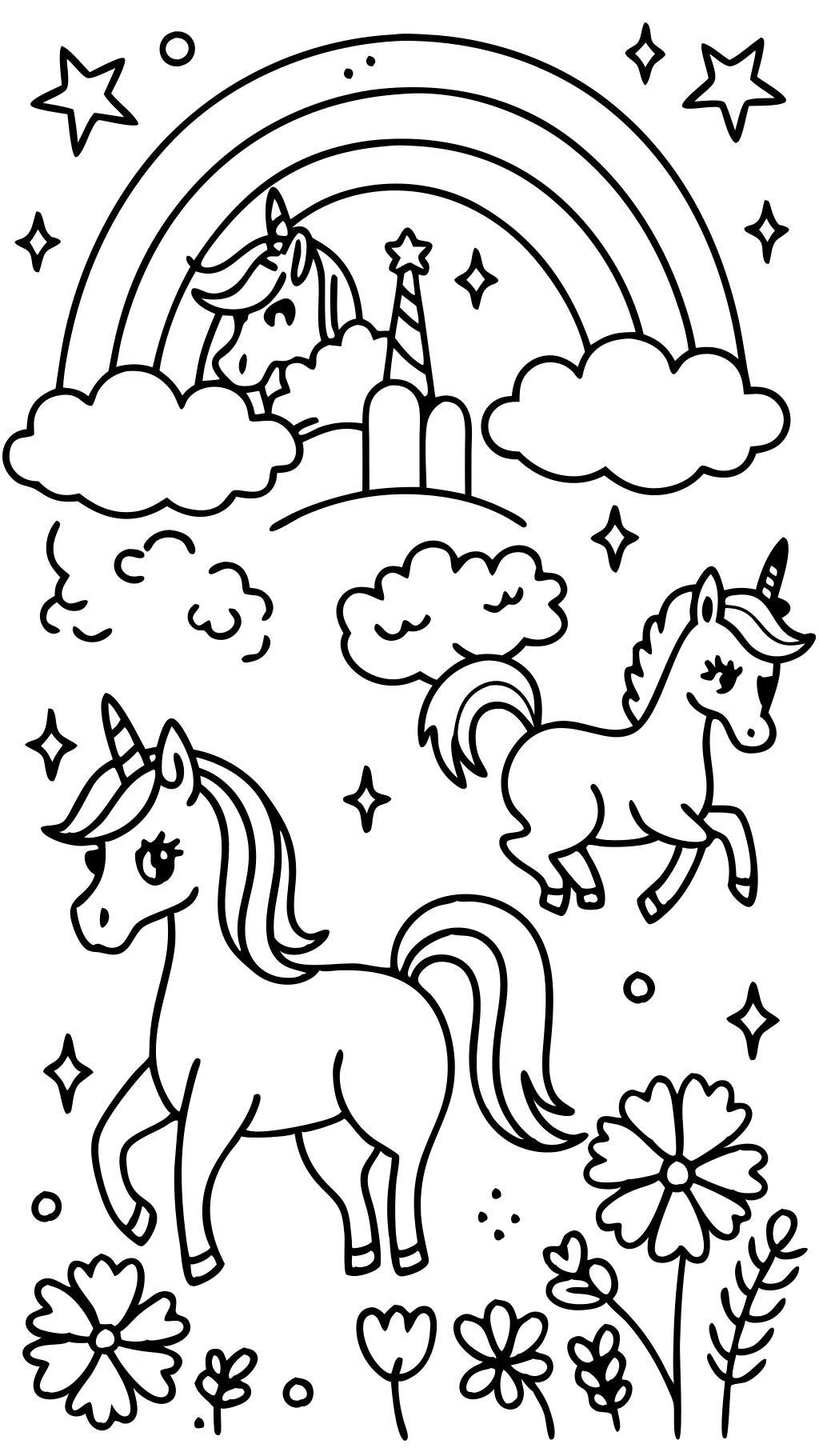 free coloring pages unicorns